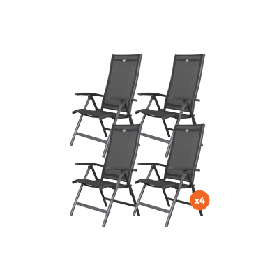 Set van 4 - Hartman Salvatore verstelbare tuinstoel