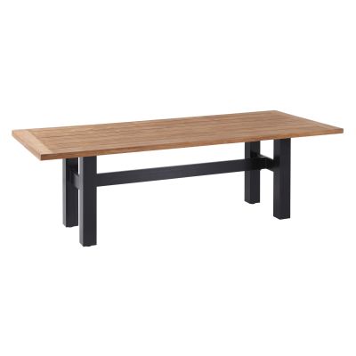 Hartman Heron dining tuintafel 240x100 cm. - Zwart/Teak - Op=Op
