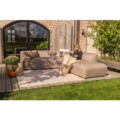 Lissabon Sunbrella (Sit & Heat) verwarmde hoekbank - Taupe