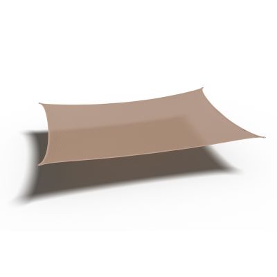 Platinum Coolfit schaduwdoek rechthoek zand 3x4 m