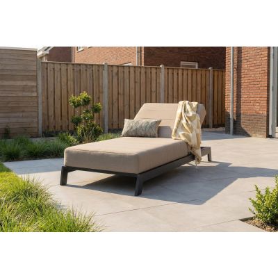 Mexico sunbrella ligbed 200x85 cm. - Taupe