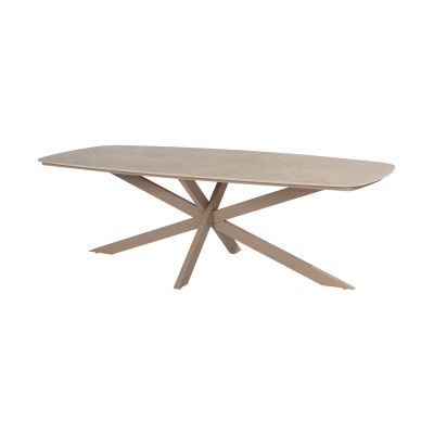 Taste Prado keramische Deens ovale tuintafel 240x105 cm. - Latte