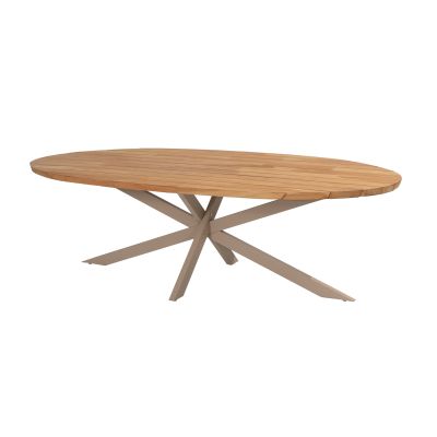 Taste Prado ovale tuintafel 240x115 cm - teak/latte