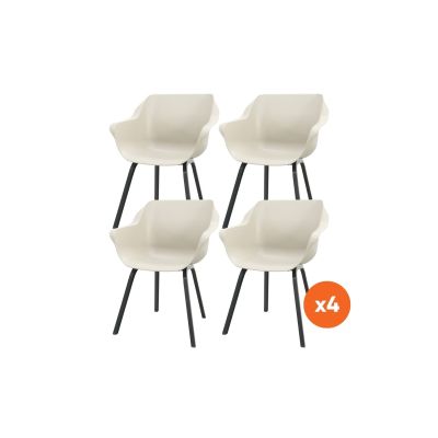 Set van 4 - Hartman Sophie Element dining kuipstoel - Zand (Special)