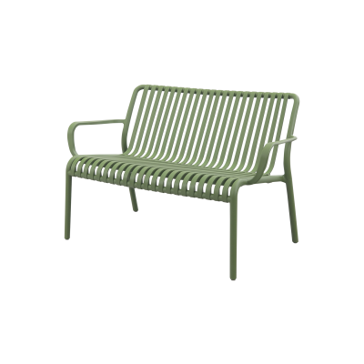 Stripe loungebank 2-zits - mosgroen 