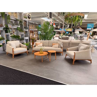 Suns Bellano loungeset Natural Gravel/Teak (5-delig) - SHOWMODEL DUIVEN
