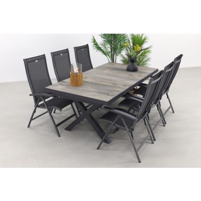 Hartman Salvatore/Ottowa 205-265x100 cm. - 7-delige verstelbare tuinset