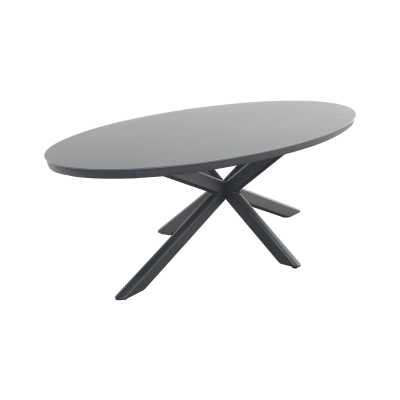 Ventaro ovale tuintafel 240x115 cm. - Donker grijs