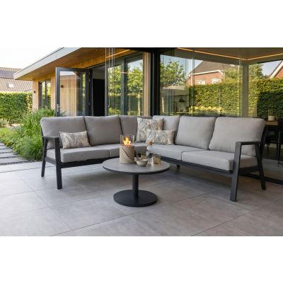Viento/Canto aluminium hoekbank loungeset - Royal Grey