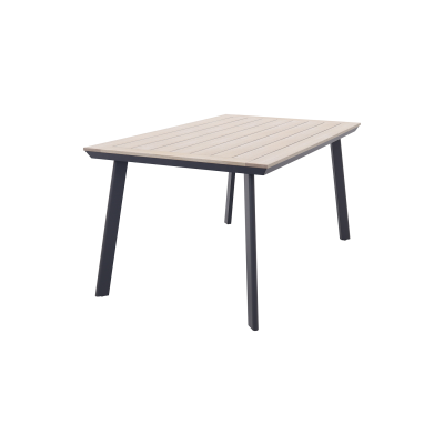 GI Vigo Dining tuintafel 160x90 cm. - Grey/Light Teak