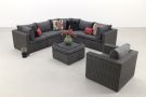 Suns XL loungeset Garda - inclusief loungestoel - Antraciet