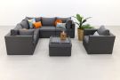 Suns loungeset Parma - inclusief fauteuil - Antraciet