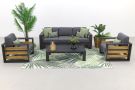 Garden Impressions Solo/Cube loungeset 4-delig - Carbon Black/Mystic Grey