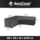 Aerocover loungesethoes 300x300x90x65 cm - L-vorm trapeze