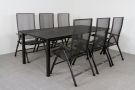 Kettler tuinset - Siero verstelbare tuinstoel + loft tuintafel 220x100 cm.