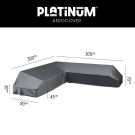 Platinum Aerocover platform loungesethoes 300x300 cm.