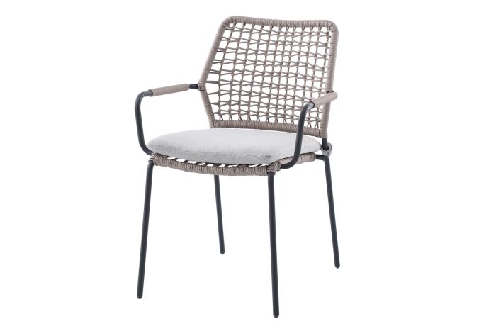 GI Swifty rope stapelbare tuinstoel - Carbon Black