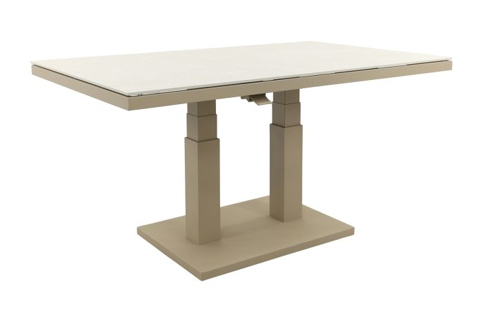 Brooklyn up&down verstelbare tuintafel 140x85 cm. - Latte
