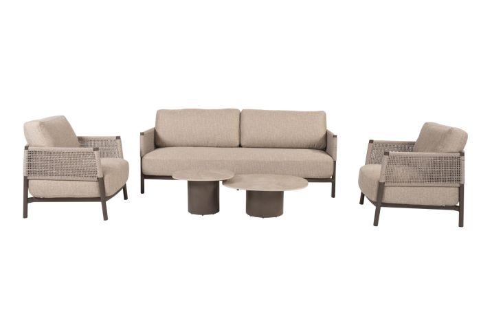 4SO Savanne/Sofie stoel-bank loungeset - Terre