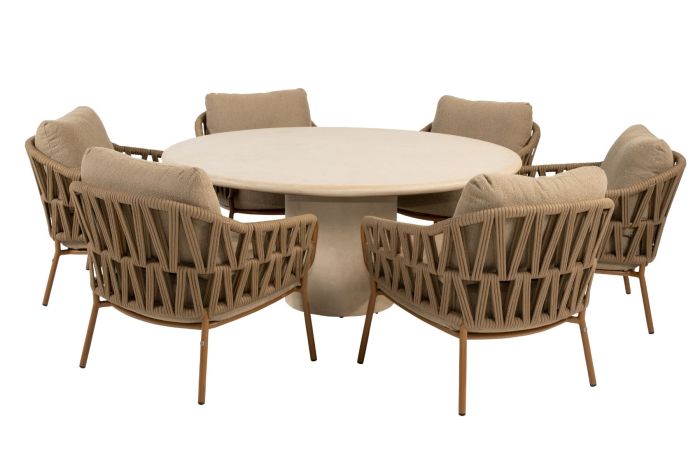 Biarritz/Hampton low dining tuinset