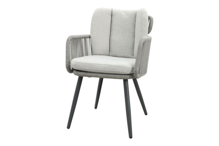 GI Linares rope dining tuinstoel - Carbon