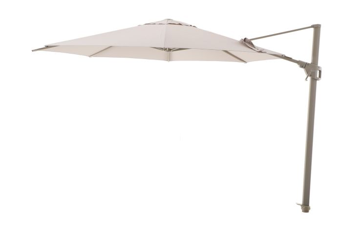 Perfect Shadow Luna ronde zweefparasol Ø350 cm. Flex+ - Latte/Soft Sand