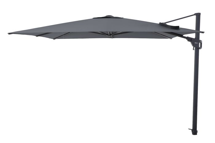 Perfect Shadow Luna zweefparasol 300x300 cm. Flex+ - Antraciet