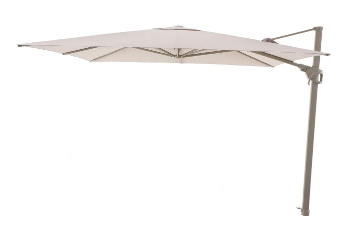 Perfect Shadow Luna zweefparasol 300x300 cm. Flex+ - Latte/Soft Sand