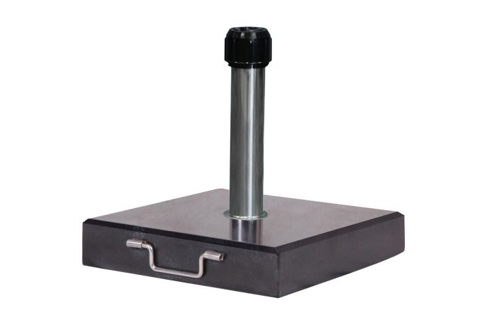 Platinum parasolvoet Rome 40 kg - Graniet - black polished - Verrijdbaar