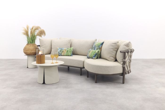 4 Seasons Ezra/Velora 3-zits loungeset - Latte/Terre
