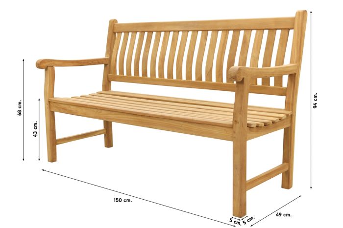Tuinbank 150 Cm - Ideale Aanvulling Voor Je Tuin