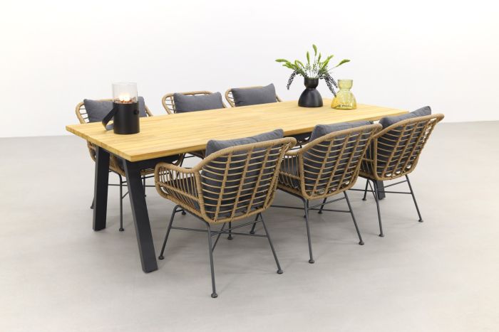 Garden Impressions Margriet naturel/Ambassador 240x100 cm. tuinset - 7 delig