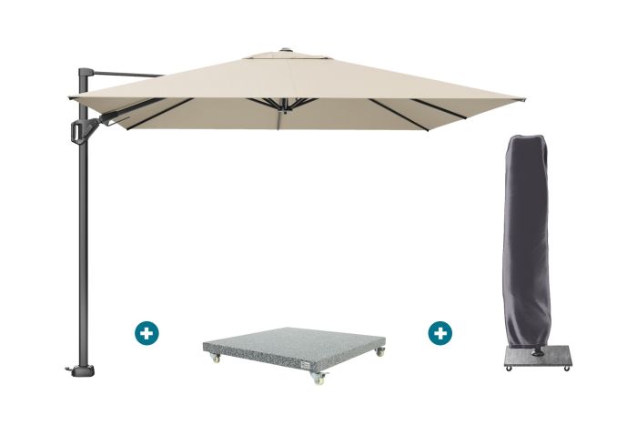 Platinum Challenger Premium T2 3x3 m - Champagne met voet en hoes