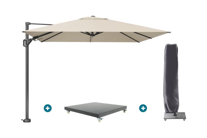 Platinum Challenger Premium T2 3x3 m - Champagne met Marbella voet en hoes