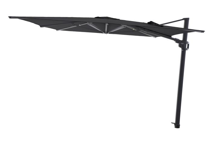 Perfect Shadow Eclipse zweefparasol 300x300 cm. Ultra - Antraciet/Ash Black