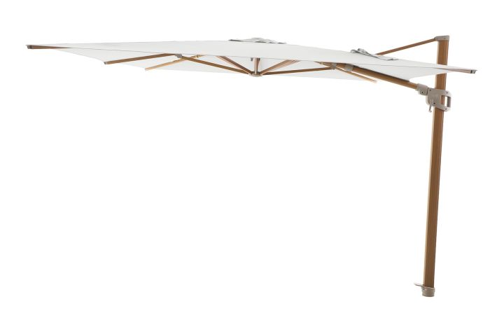 Perfect Shadow Eclipse zweefparasol 300x300 cm. Ultra - Woodlook/Soft Sand