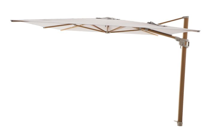 Perfect Shadow Eclipse zweefparasol 300x300 cm. Ultra - Woodlook/Urban Taupe