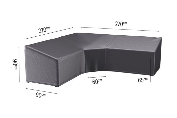 Platinum Aerocover loungesethoes 270x270x90x65 cm - L- vorm trapeze