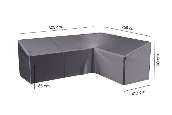 Platinum Aerocover L-vorm loungesethoes 305x255x100xh65/90 cm. - Rechts