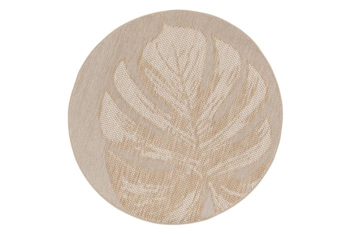 GI Naturalis rond buitenkleed Ø160 cm. - Leaf Taupe