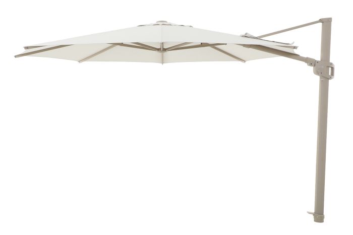Perfect Shadow Eclipse ronde zweefparasol Ø350 cm. Ultra - Latte/Soft Sand