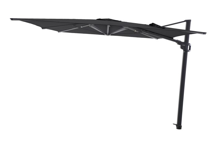 Perfect Shadow Eclipse zweefparasol 400x300 cm. Ultra - Antraciet/Ash Black