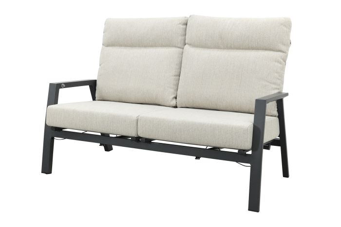 Lagos 2-zitsbank verstelbaar - Antraciet 