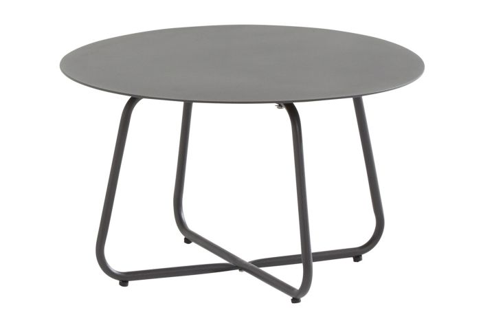 4SO Dali ronde aluminium loungetafel Ø73 cm. - Antraciet