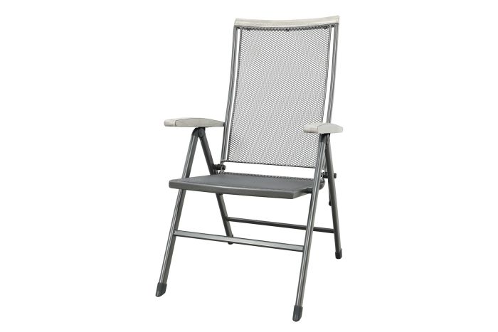 Royal Garden Balero strekmetaal verstelbare tuinstoel - Antraciet