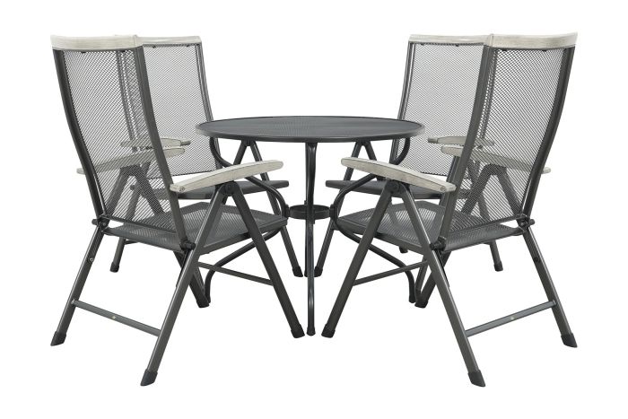 Royal Garden Balero ronde verstelbare tuinset strekmetaal Ø90 cm.