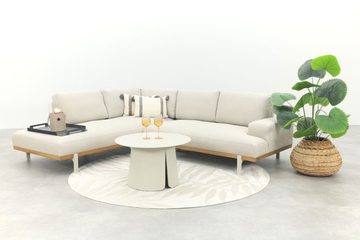 Savannah/Velora chaise longue loungeset - Natural/Acasia - Links