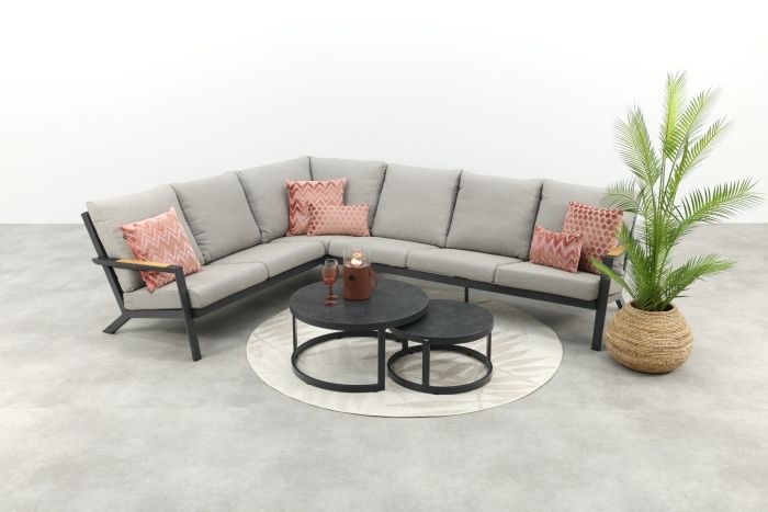 Santos/Rhodos loungeset - Antraciet