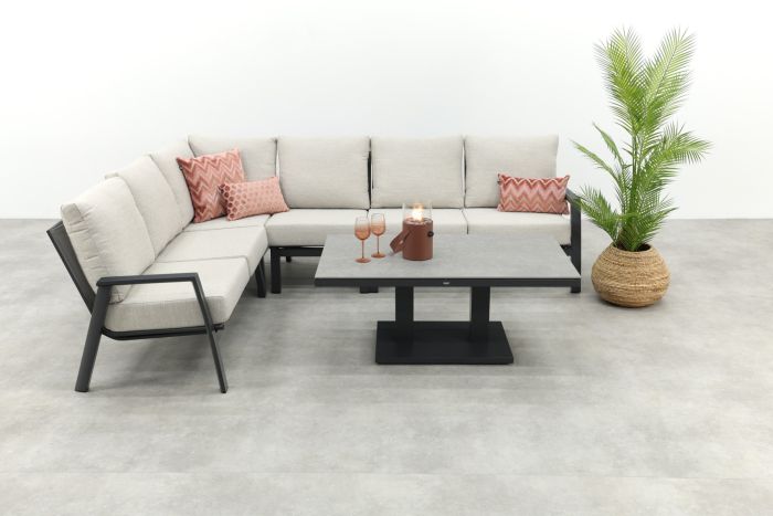 Lagos/Milford loungeset - met verstelbare tafel - links & rechts