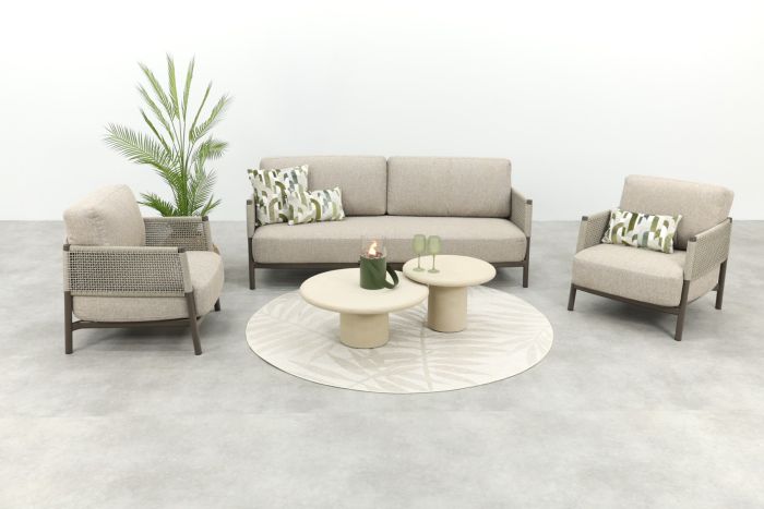 4SO Savanne/Hampton stoel-bank loungeset - Terre/Mortex 